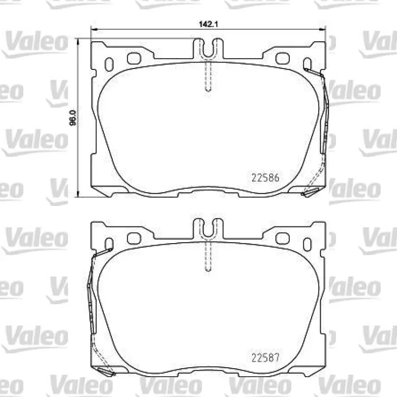 Fren Disk Balata Ön VALEO 670149 – Mercedes-Benz CLS 350