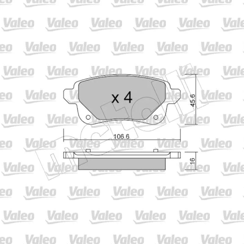 Fren Disk Balata Arka VALEO 671946 – Renault / Nissan