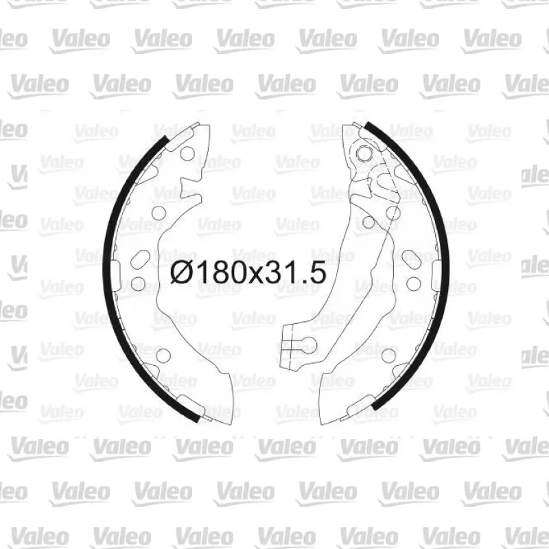 Fren Pabuçlu Balata Arka VALEO 562776 – Hyundai Accent 1.3 i 12V / 1.5 i 12V
