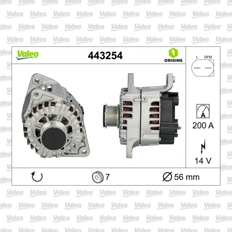Fiat Ducato 2.3 MultiJet Alternatör – VALEO 443254
