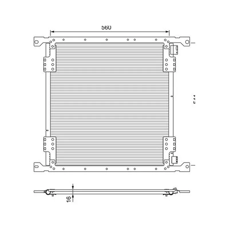 Mercedes AXOR 2529 Klima Kondenseri – VALEO 815088