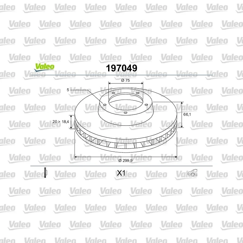 Fren Disk Ayna Arka Sağ ve Sol VALEO 496049 – BMW 320i