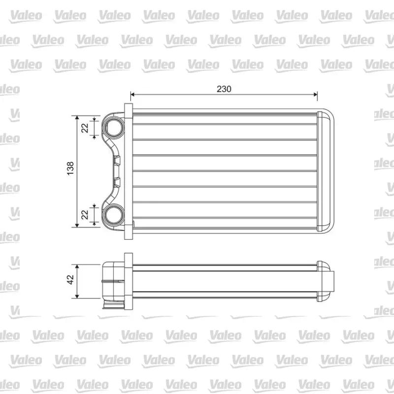 Kalorifer Radyatörü VALEO 812255 – Audi A4