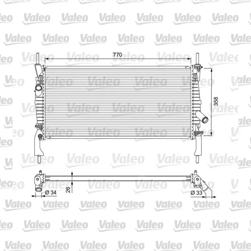 Su Radyatörü VALEO 701731 – Ford Transit