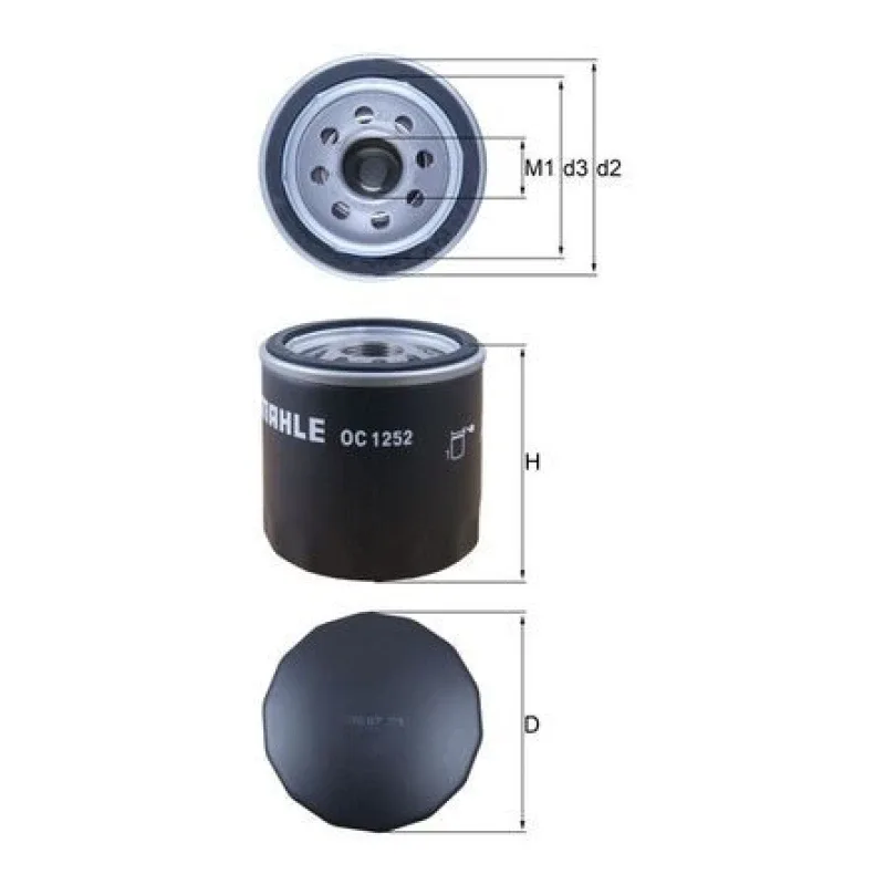 Land Rover Defender 2.2 Yağ Filtresi – MAHLE OC 1252