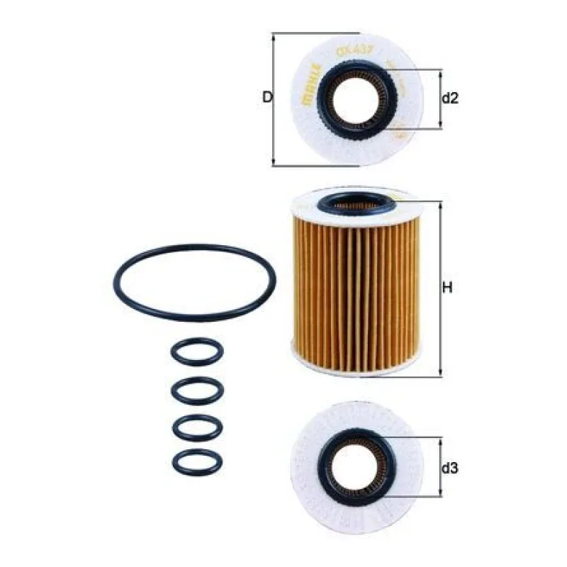 Yağ Filtresi MAHLE OX 437D – CHEVROLET / OPEL