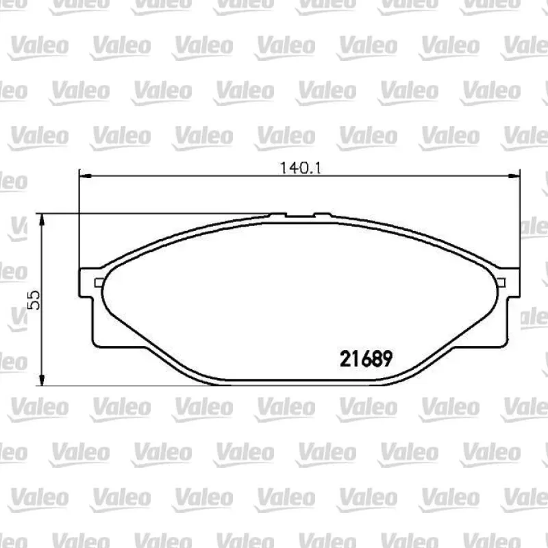 Fren Disk Balata Ön VALEO 671475 – Toyota Hilux