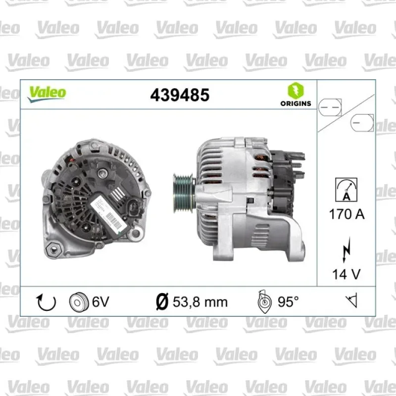 Alternatör VALEO 439485 – BMW 525d