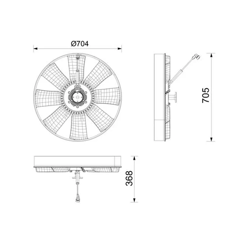Mercedes ATEGO 1518 Fan Kavraması – MAHLE CFF 705 000P