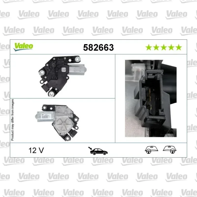 Silecek Mekanizma Motoru Arka VALEO 582663 – Mercedes-Benz CLA 180