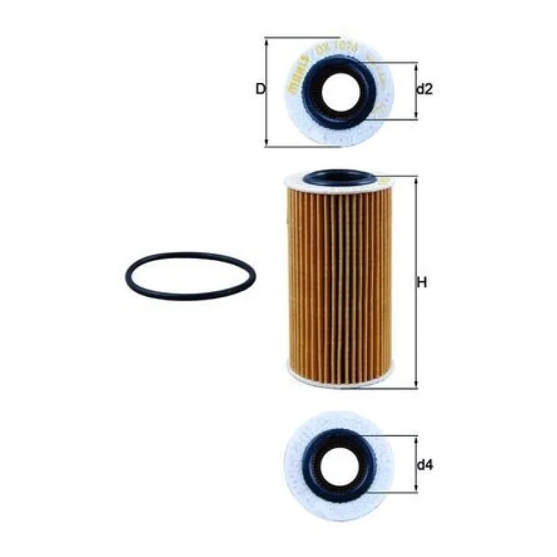 Yağ Filtresi MAHLE OX 1076D – AUDI / VW