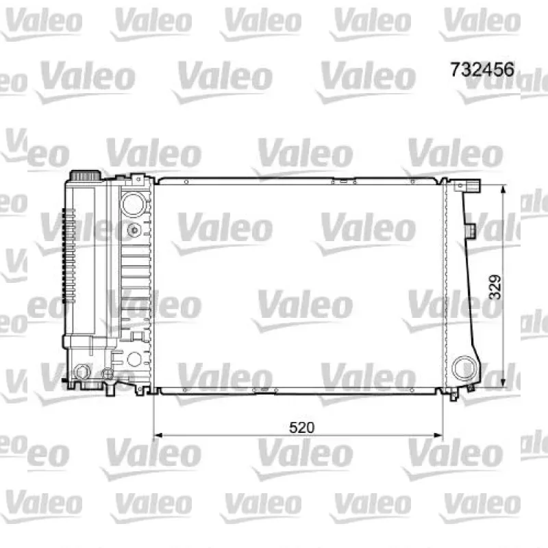 Su Radyatörü VALEO 732456 – BMW 520i / 525i