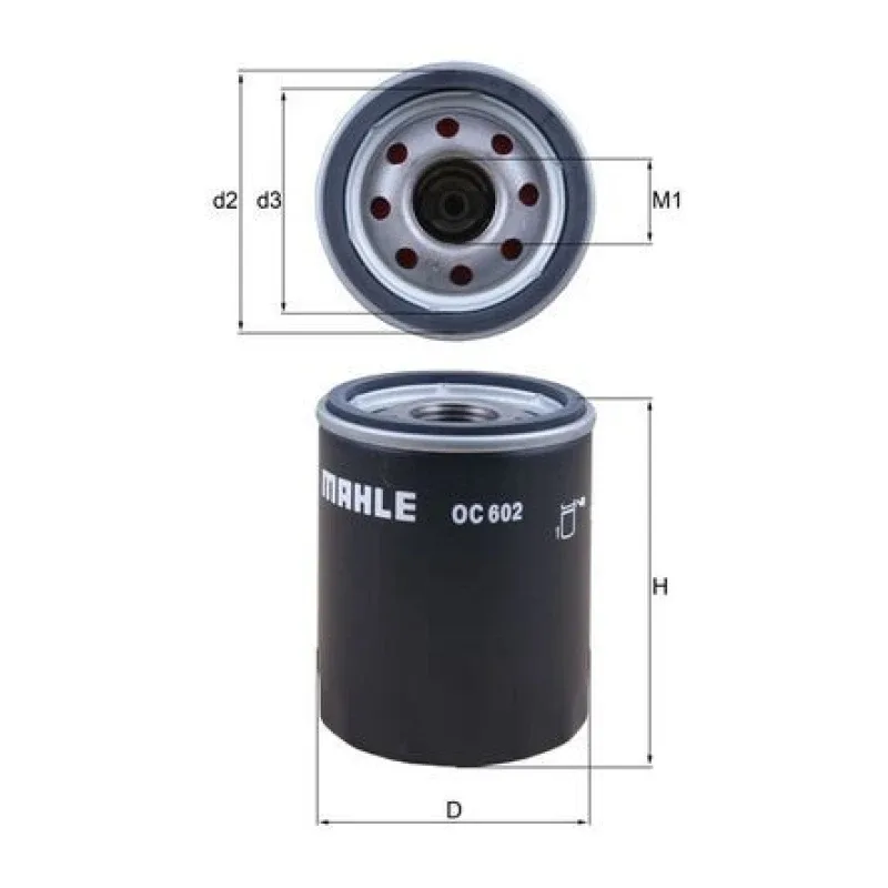 Yağ Filtresi MAHLE OC 602 – LAND ROVER Range Rover / Range Rover Sport