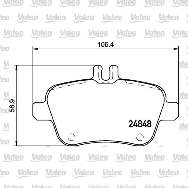 Fren Disk Balata Arka VALEO 670304 – Mercedes-Benz A 180