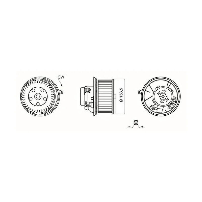 Kalorifer Motoru MAHLE AB 487 000S – Ford Trucks CARGO