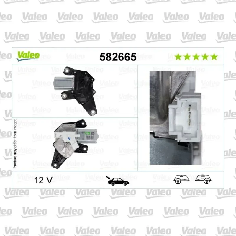 Silecek Mekanizma Motoru Arka VALEO 582665 – Nissan / Dacia