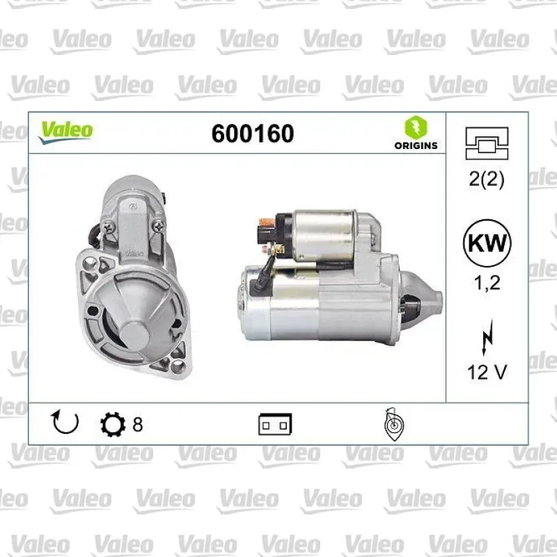 Marş Dinamosu VALEO 600160 – Hyundai / Kia
