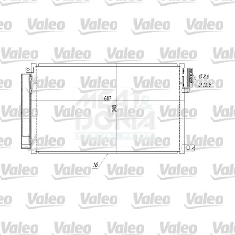 Klima Radyatörü VALEO 814381 – Opel / Fiat