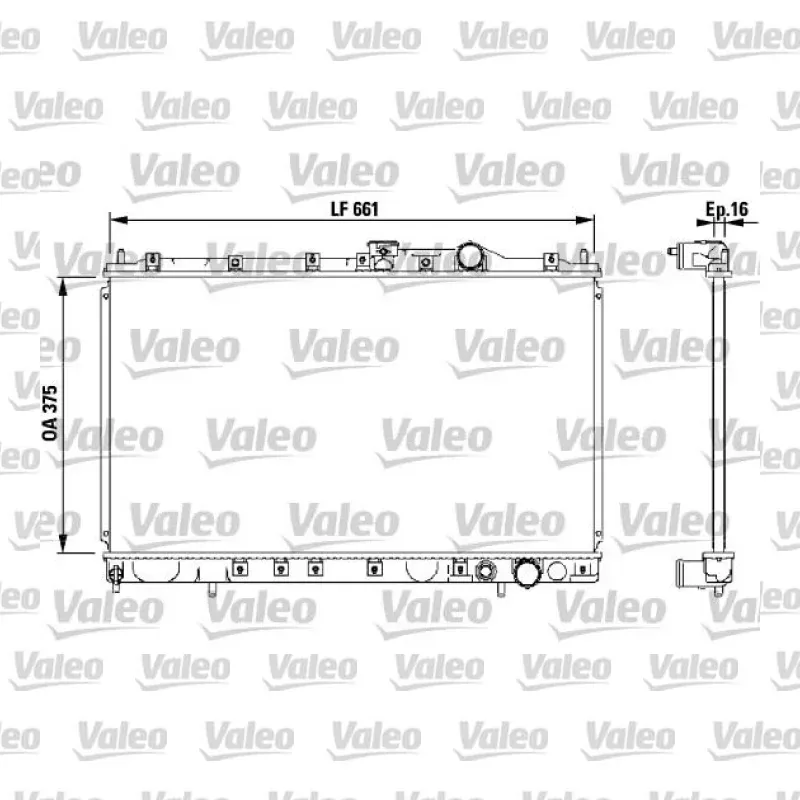 Mitsubishi Lancer 1.6 16V Su Radyatörü – VALEO 732539