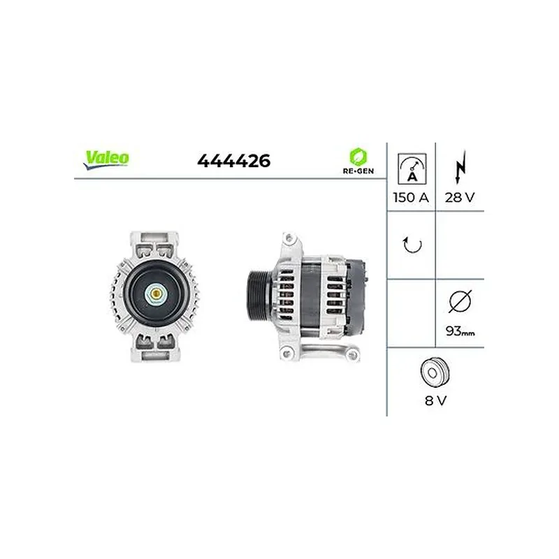 Alternatör VALEO 444426 – Mercedes-Benz ACTROS