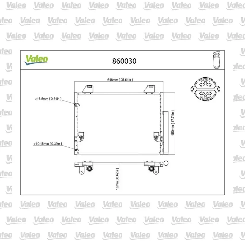 Klima Radyatörü VALEO 860030 – Toyota Hilux