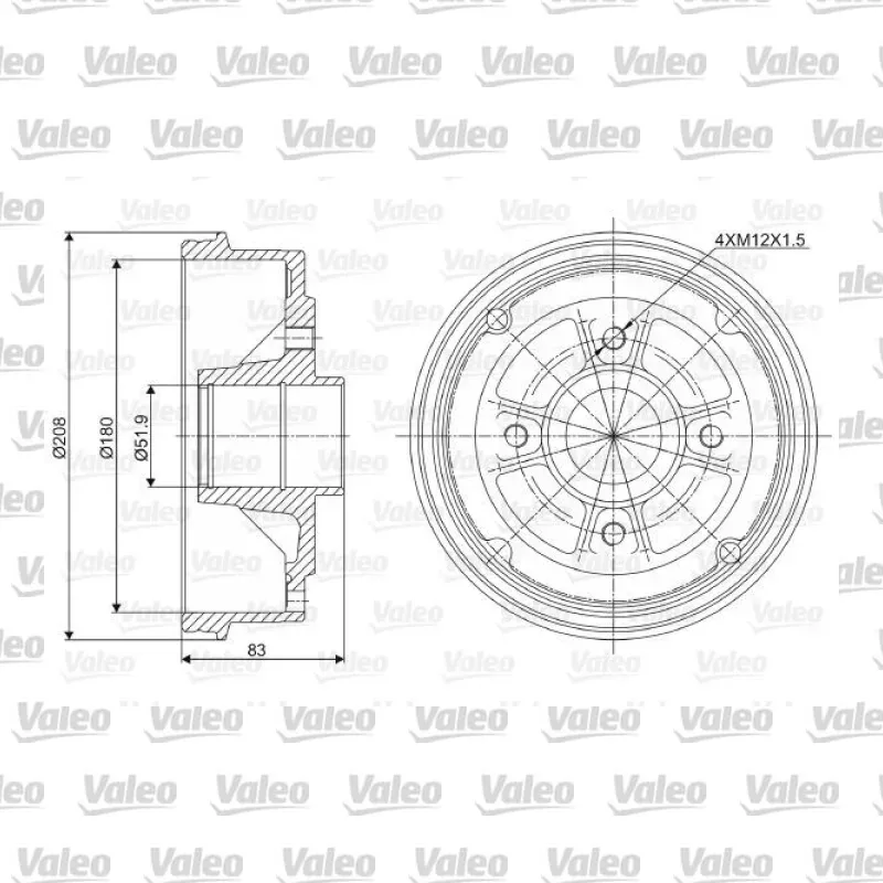 Kampana Arka Sağ veya Sol VALEO 237006 – Renault / Dacia