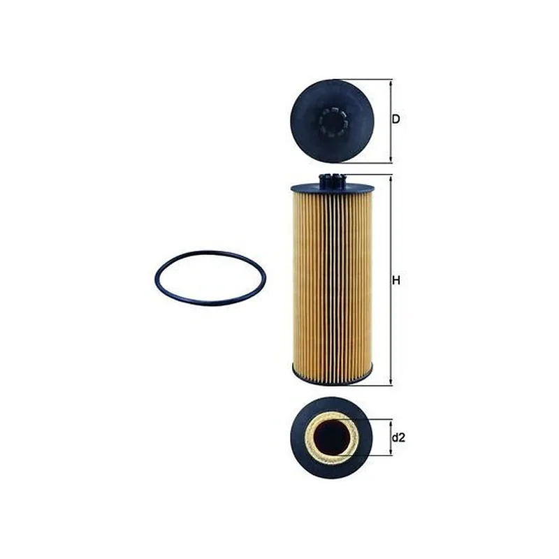 Yağ Filtresi MAHLE OX 155D – MAN TGA / TGS / TGX
