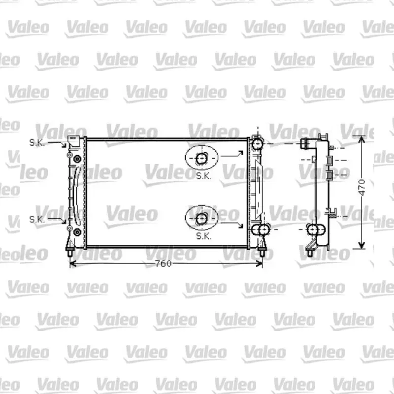 Audi A6 4.2 Su Radyatörü – VALEO 734859