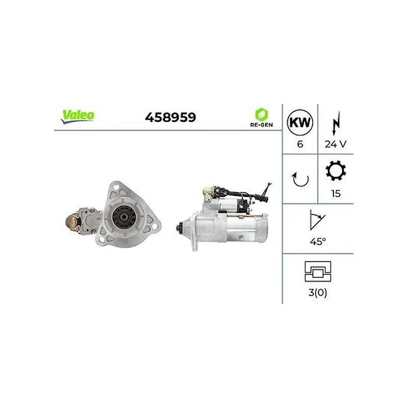 Marş Motoru VALEO 458959 – MAN TGA 18.430 / TGA 18.480