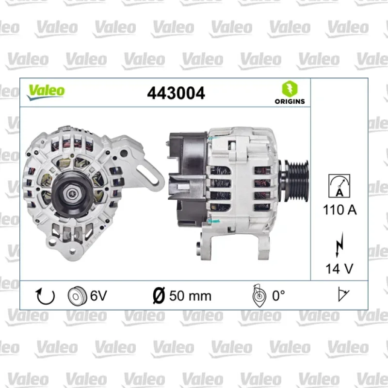 Alternatör VALEO 443004