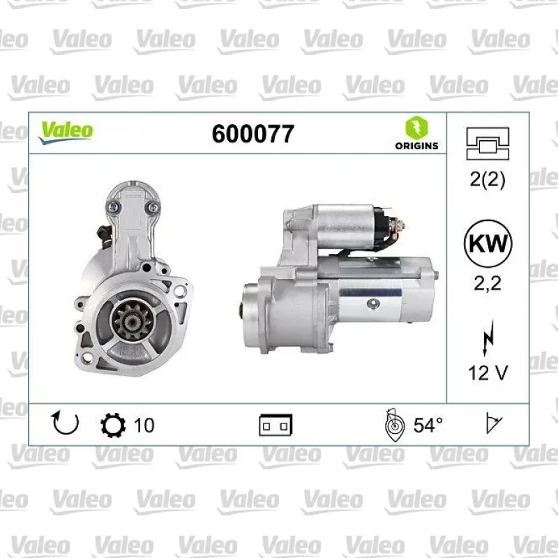 Marş Dinamosu VALEO 600077 – Kia Sorento