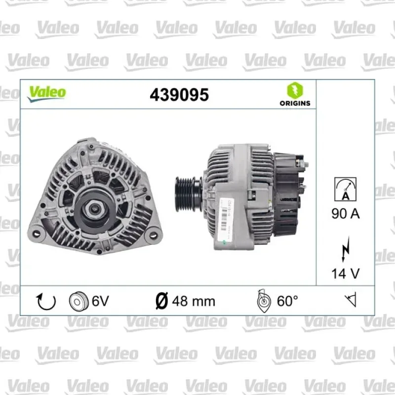 Alternatör VALEO 439095 – Mercedes-Benz C 200