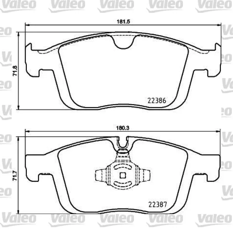 Fren Disk Balata Ön VALEO 670589 – Volvo XC60