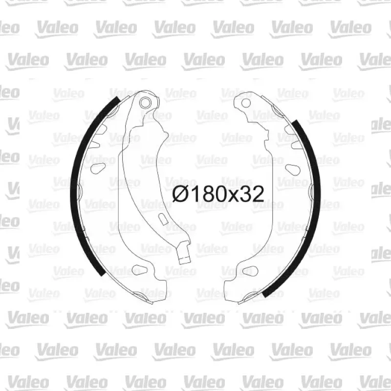 Fren Pabuçlu Balata Arka VALEO 562650 – Peugeot 206 / 206+