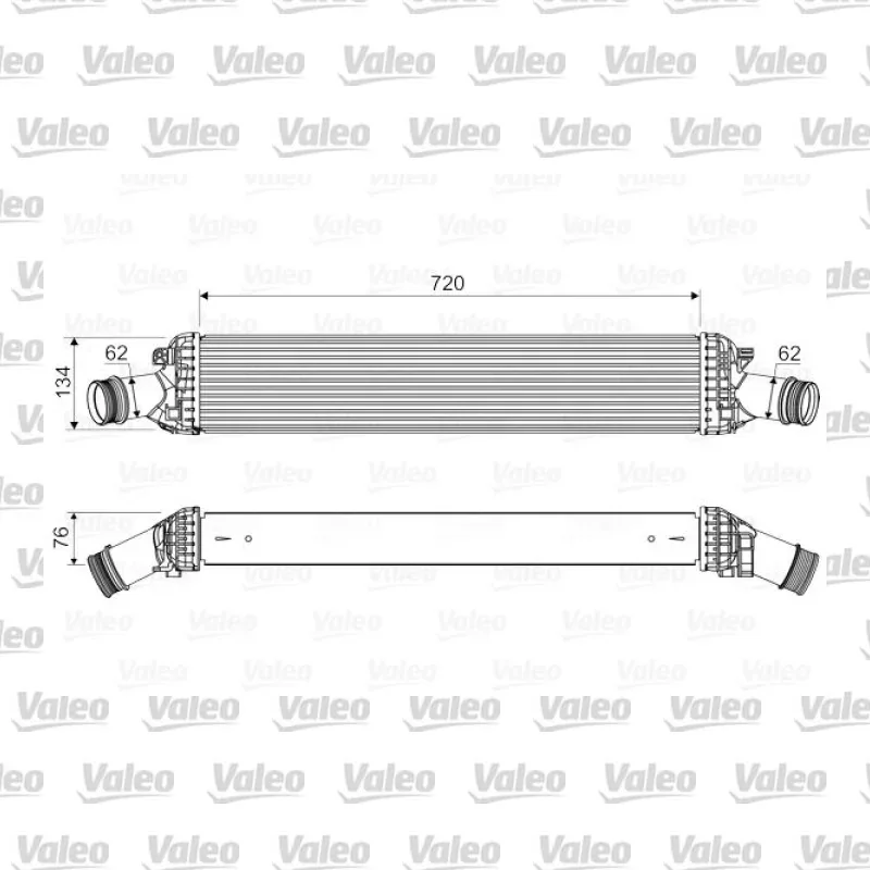 Turbo Radyatörü VALEO 818654 – Audi A4