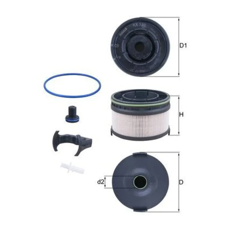 Yakıt Filtresi MAHLE KX 533KIT – MERCEDES-BENZ A / B / C