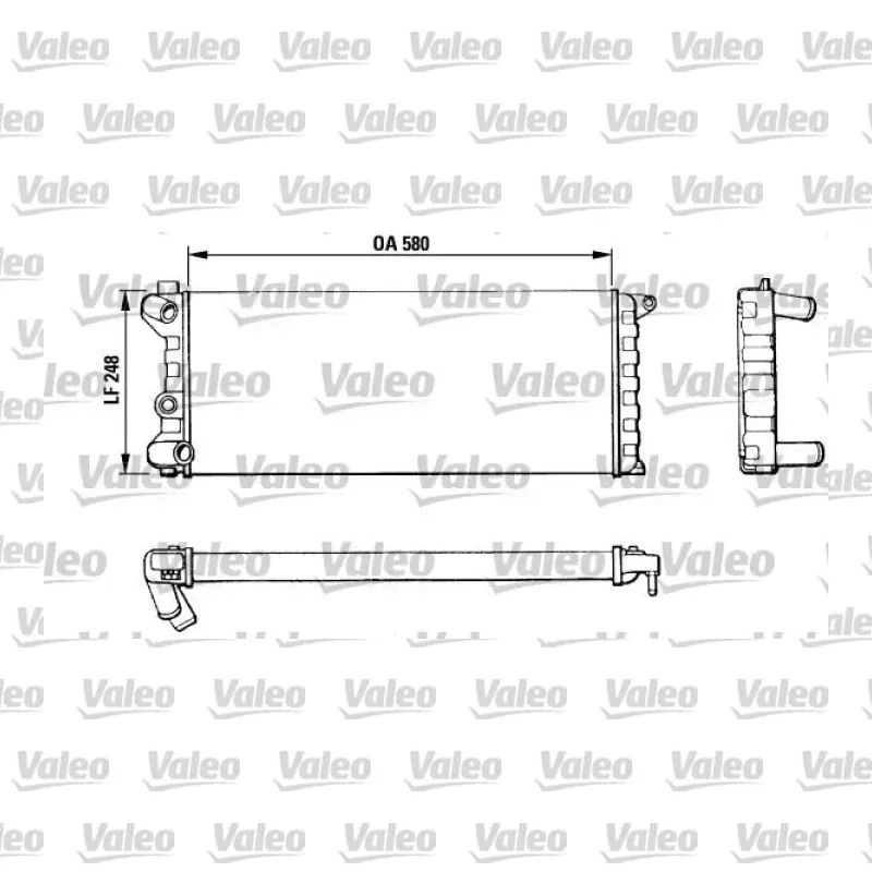 Su Radyatörü VALEO 811392 – Fiat Panda 1.0 Enjeksiyon / 1.1