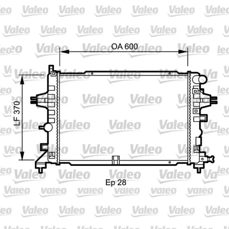 Opel Astra 2.0 Turbo Su Radyatörü – VALEO 734432