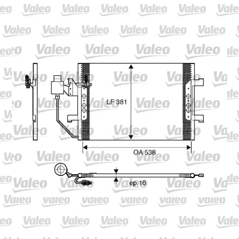 Klima Radyatörü VALEO 817504 – Mercedes-Benz Vaneo