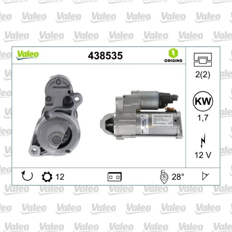 Marş Dinamosu VALEO 438535 – Mercedes-Benz C 200