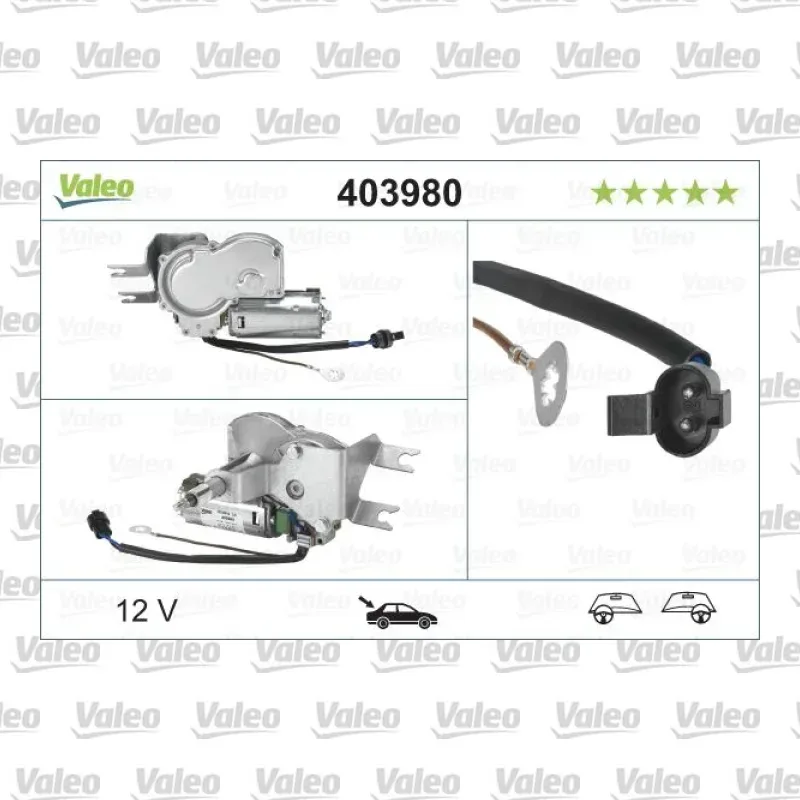 Silecek Mekanizma Motoru Arka VALEO 403980 – Opel Corsa / Combo