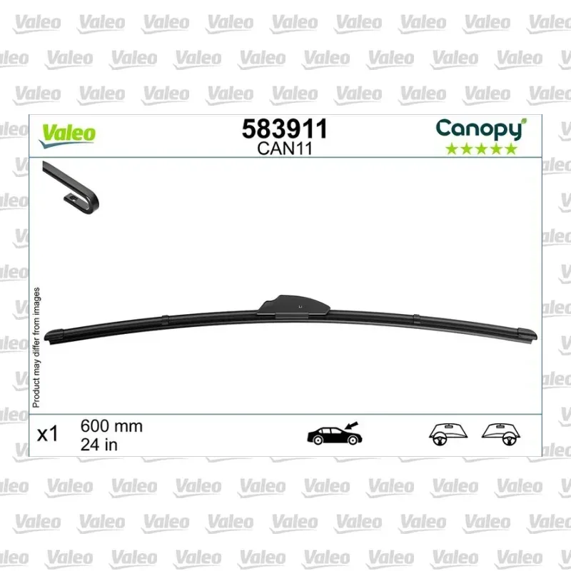 Silecek Süpürgesi Ön 600 mm - 24 inç VALEO 583911