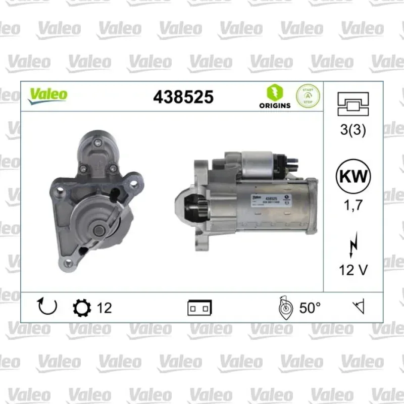 Marş Dinamosu VALEO 438525 – Peugeot / Citroen