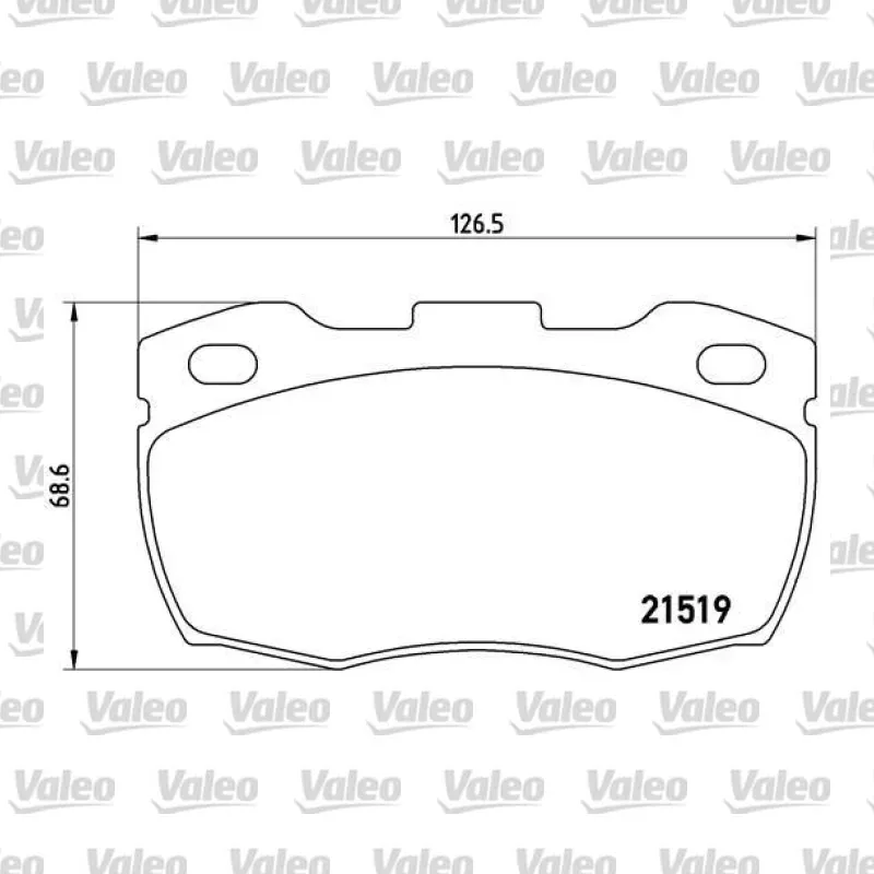 Fren Disk Balata Ön VALEO 671623 – Land Rover Defender