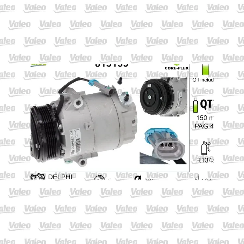 Klima Kompresörü VALEO 813139 – Opel Astra 1.6 16V / 1.8 16V