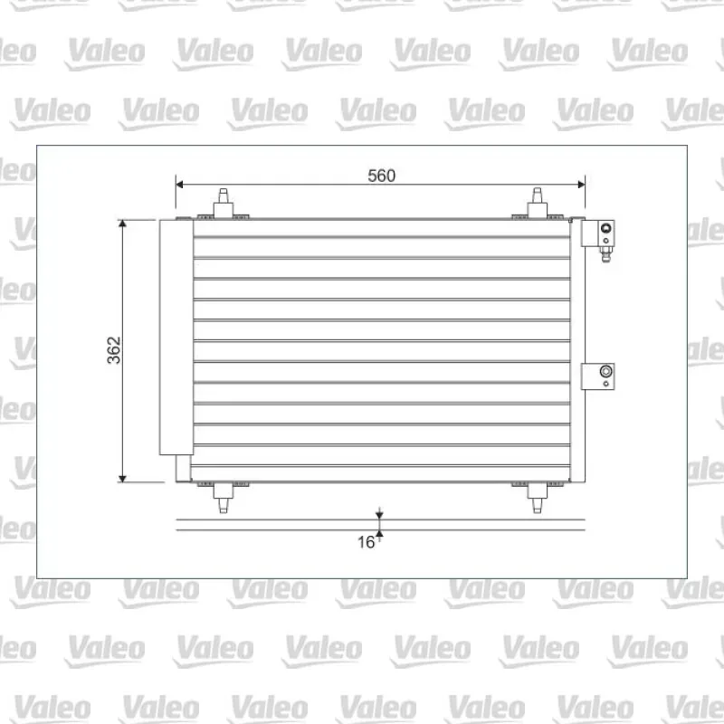 Klima Radyatörü VALEO 817667 – Peugeot / Citroen