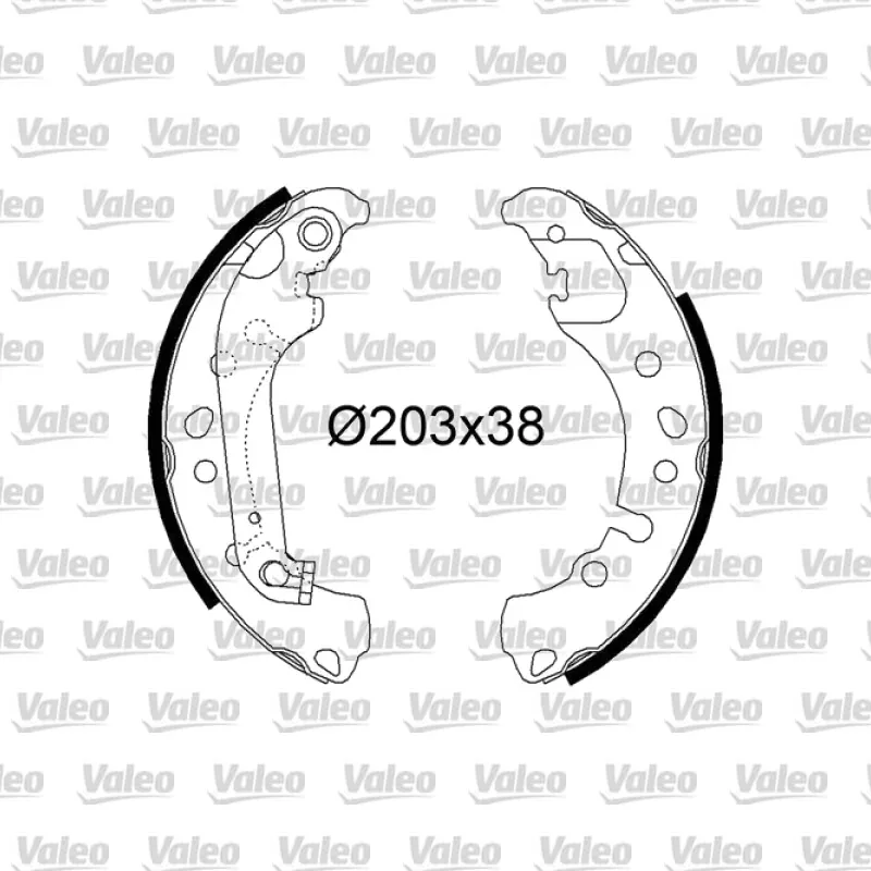 Fren Pabuçlu Balata Arka VALEO 564295 – Ford Fiesta