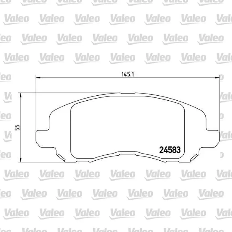 Fren Disk Balata Ön VALEO 671806 – Jeep Compass
