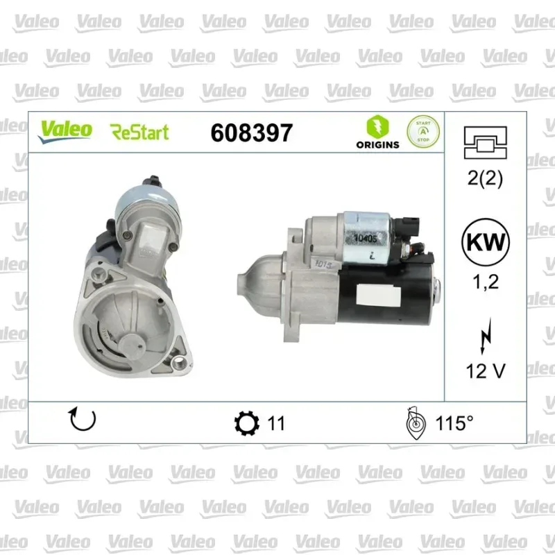 Marş Dinamosu VALEO 608397 – Hyundai / Kia
