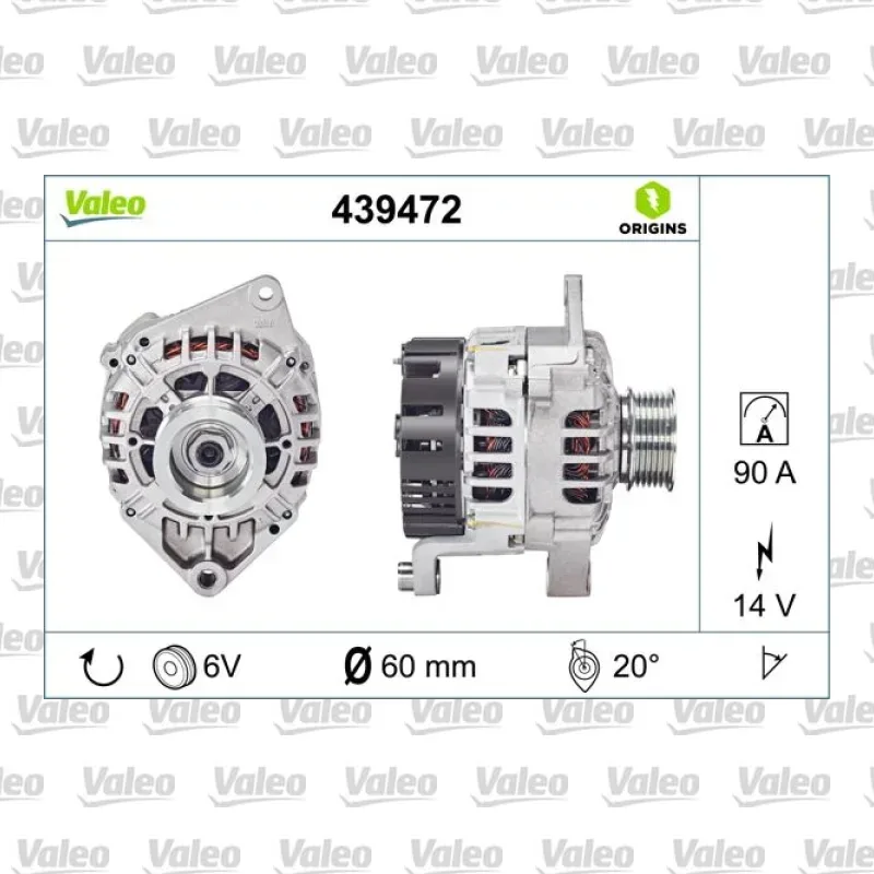 Alternatör VALEO 439472
